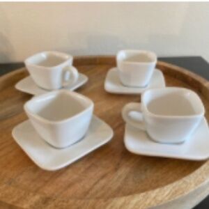 Crate & Barrel Cappuccino Set